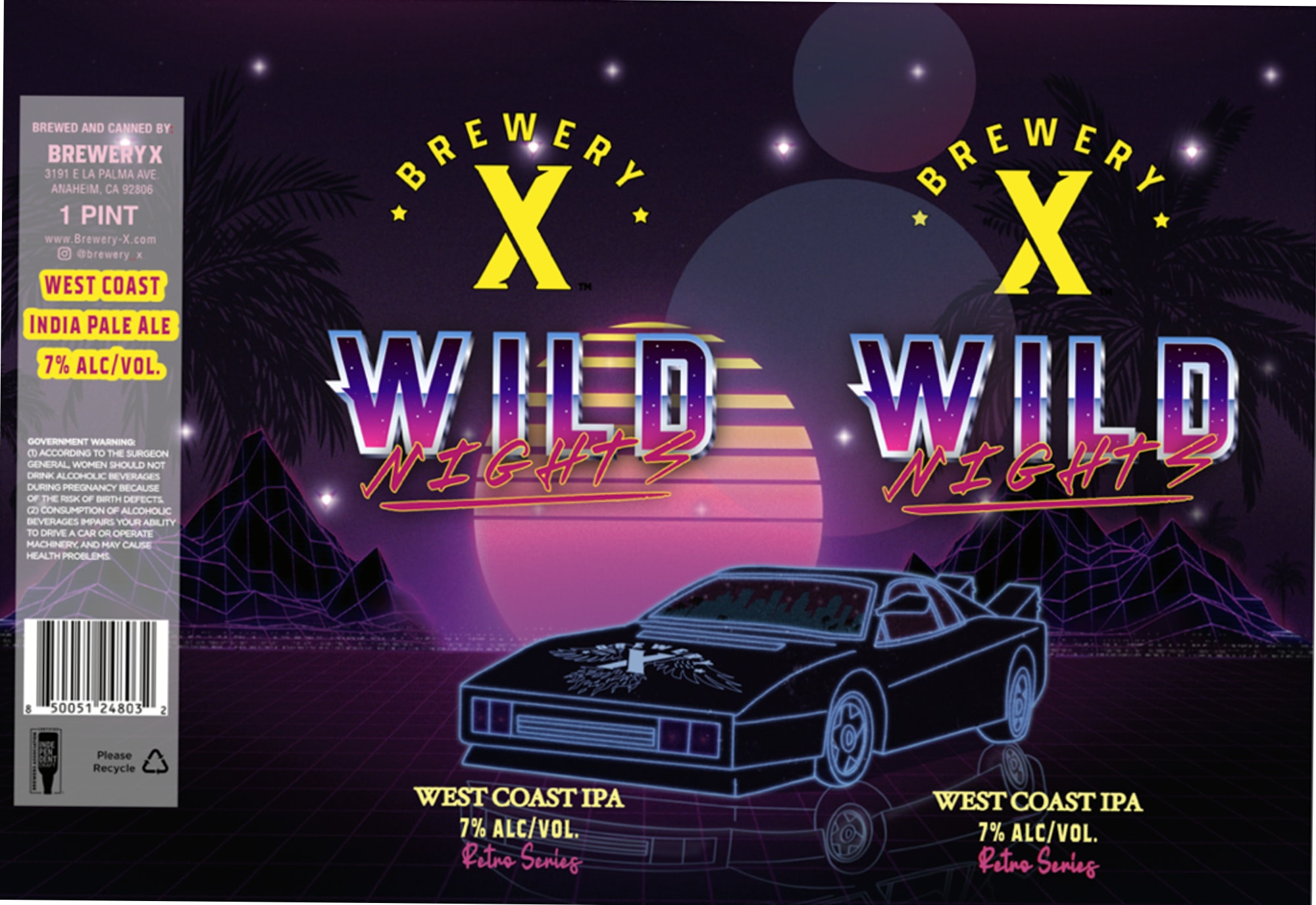 Wild Nights by Brewery X - beer label