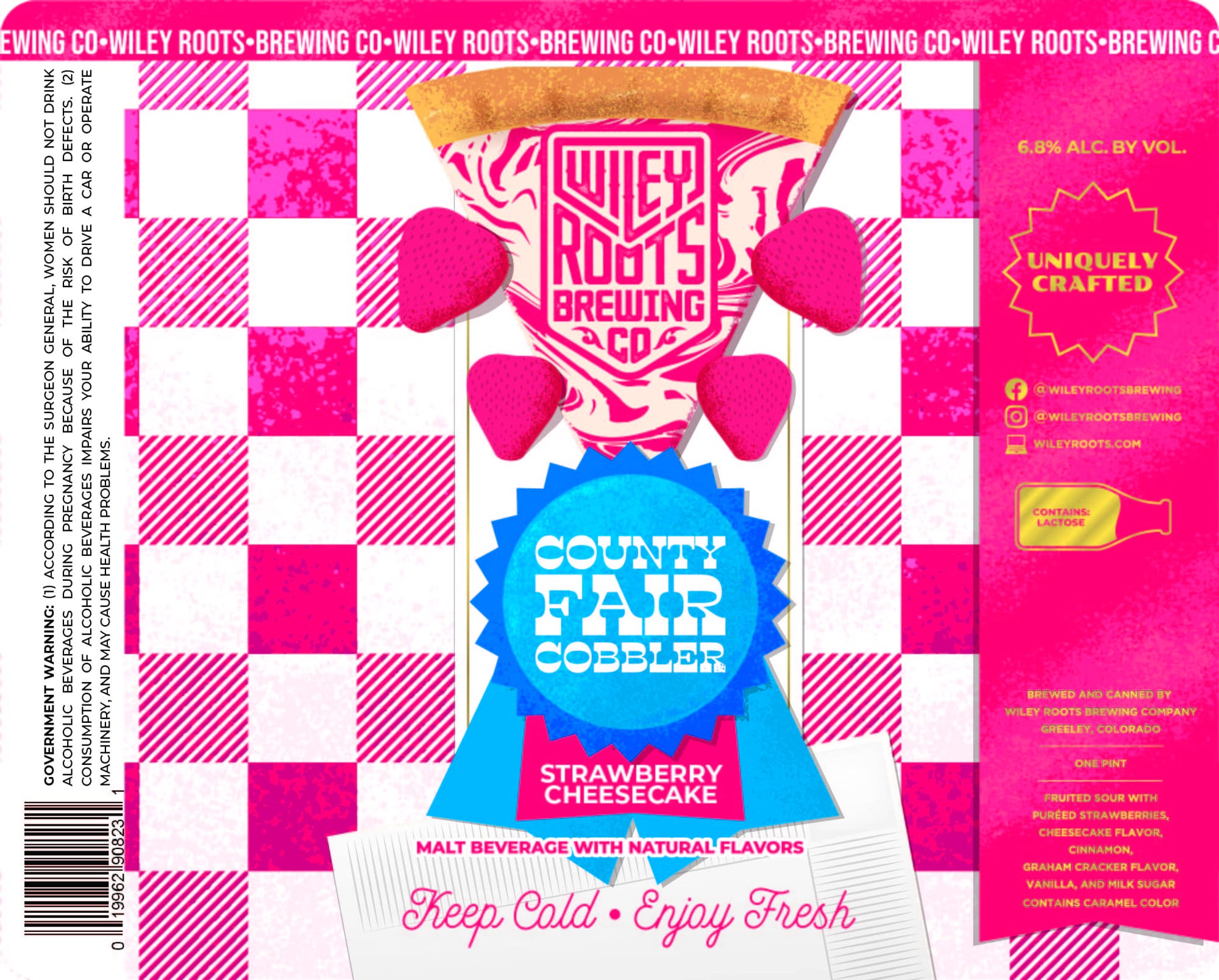 County Fair Cobbler by Wiley Roots Brewing Co. - beer label