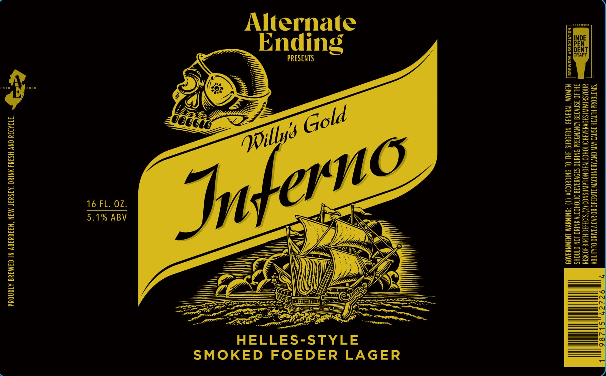 Willy’s Inferno by Alternate Ending - beer label