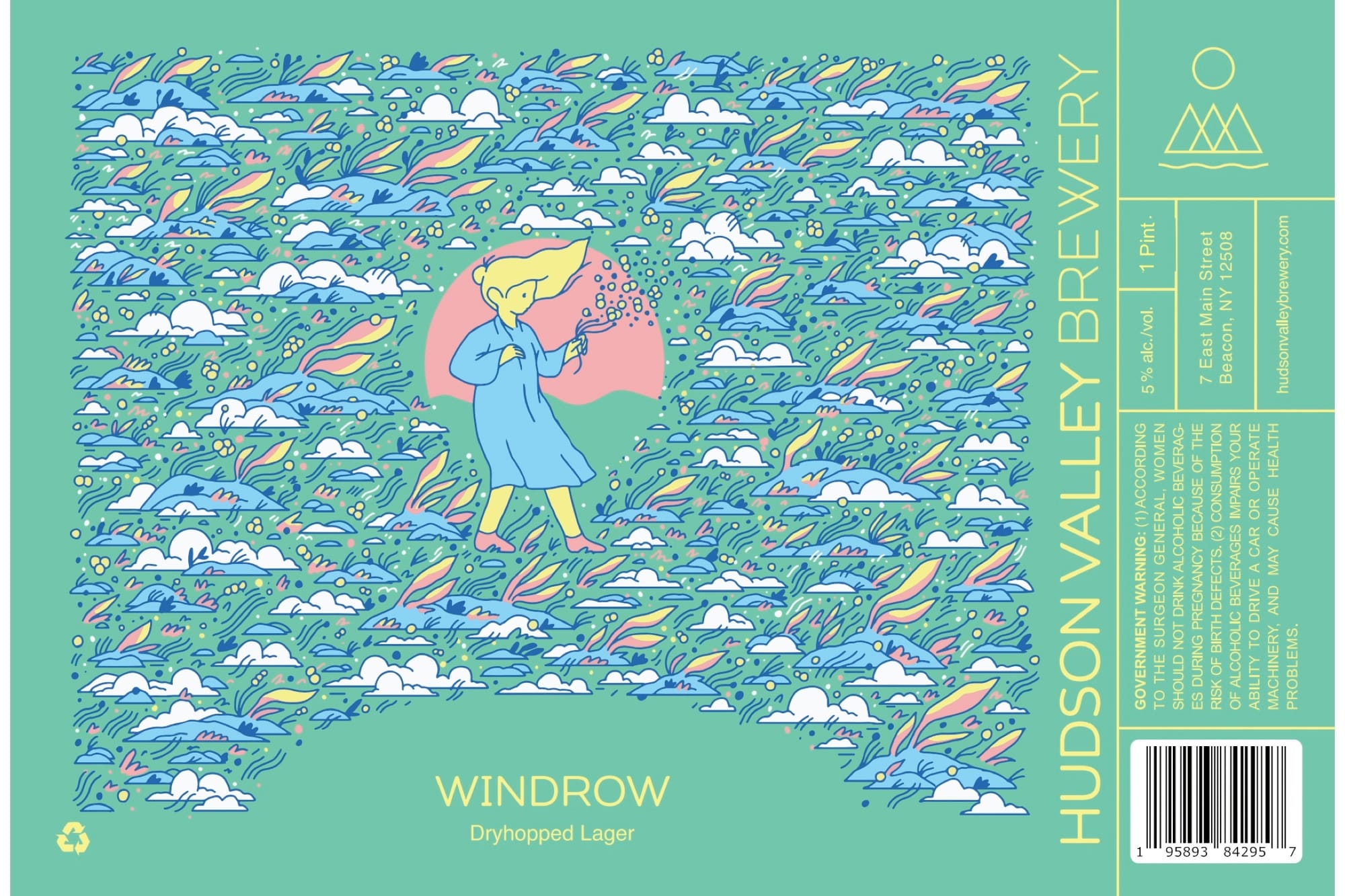 Windrow by Hudson Valley Brewery - beer label