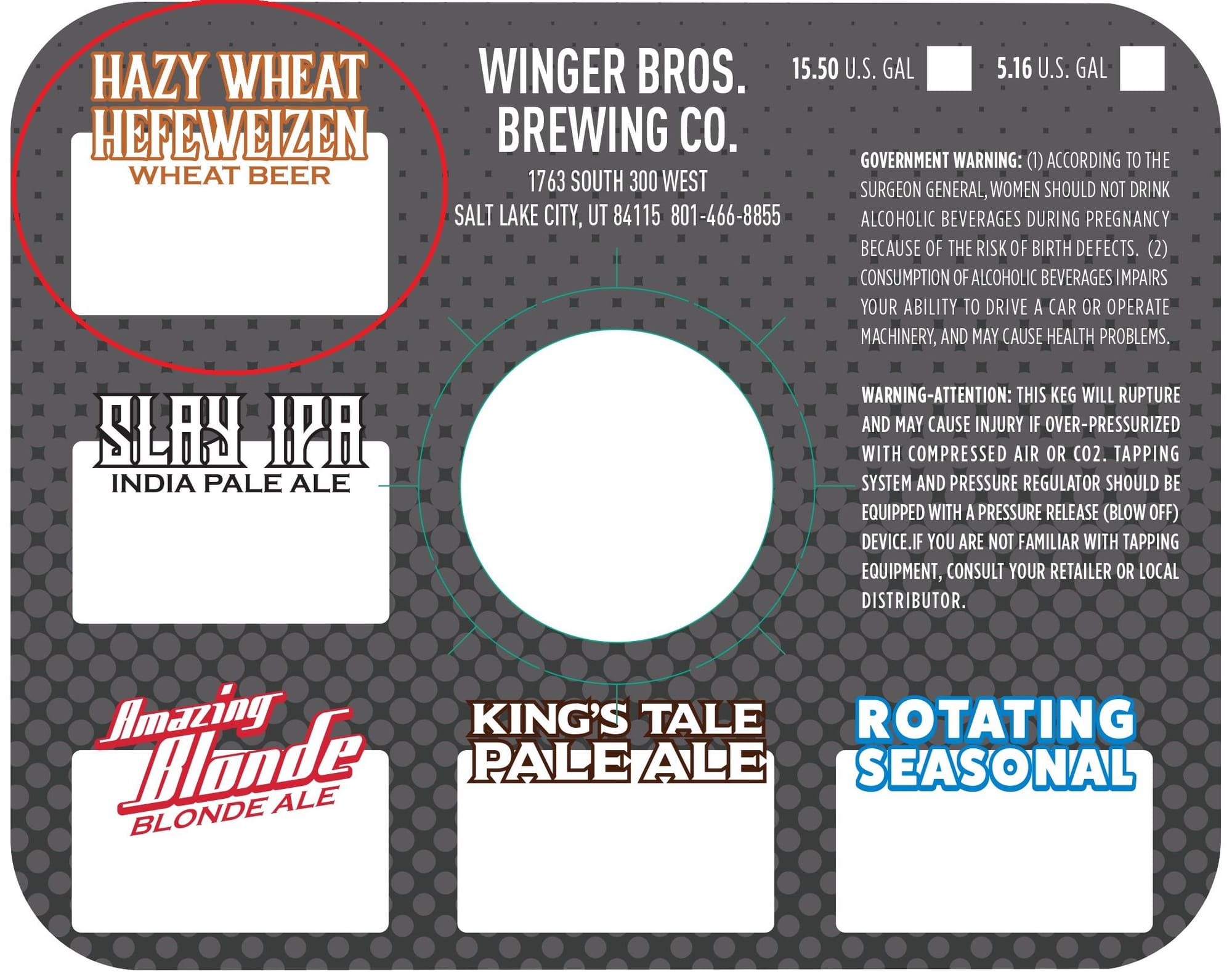 Sláinte IPA by Winger Bros. Brewing - beer label