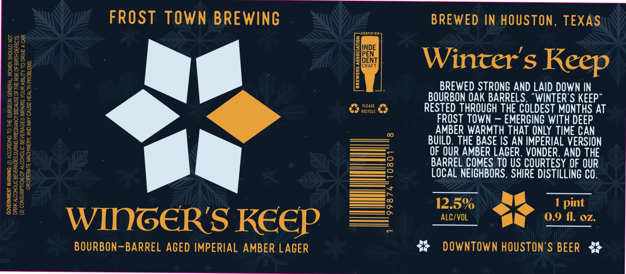 Winter's Keep by Frost Town Brewing - beer label