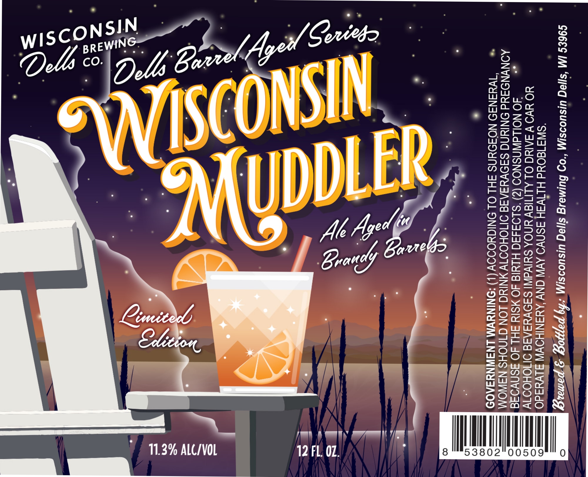 Wisconsin Muddler by Wisconsin Brewing Company - beer label