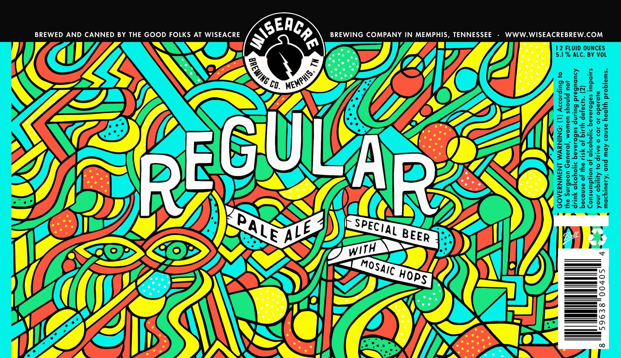Regular Pale Ale by Wiseacre Brewing Co. - beer label