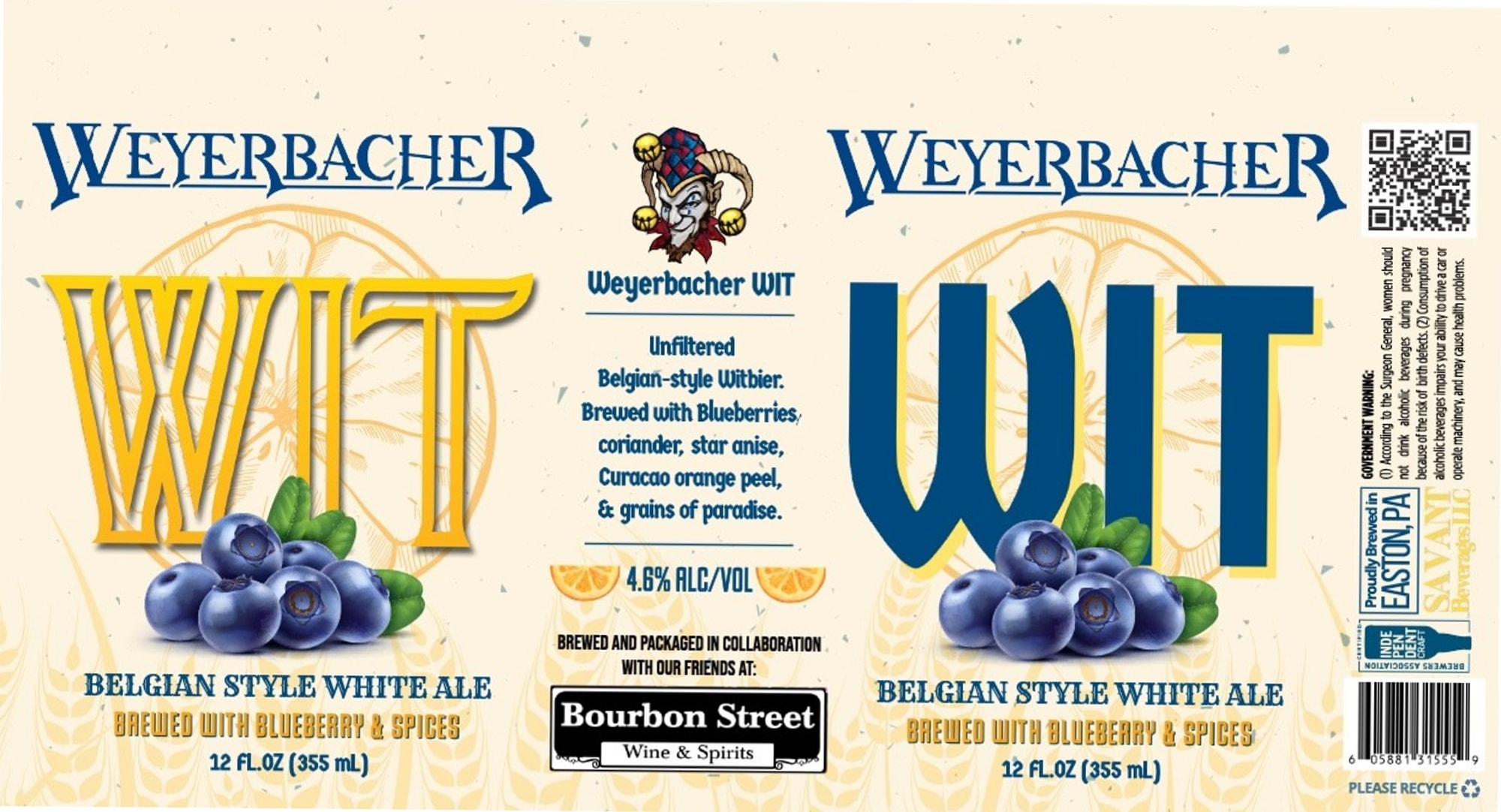 WIT by Weyerbacher - beer label