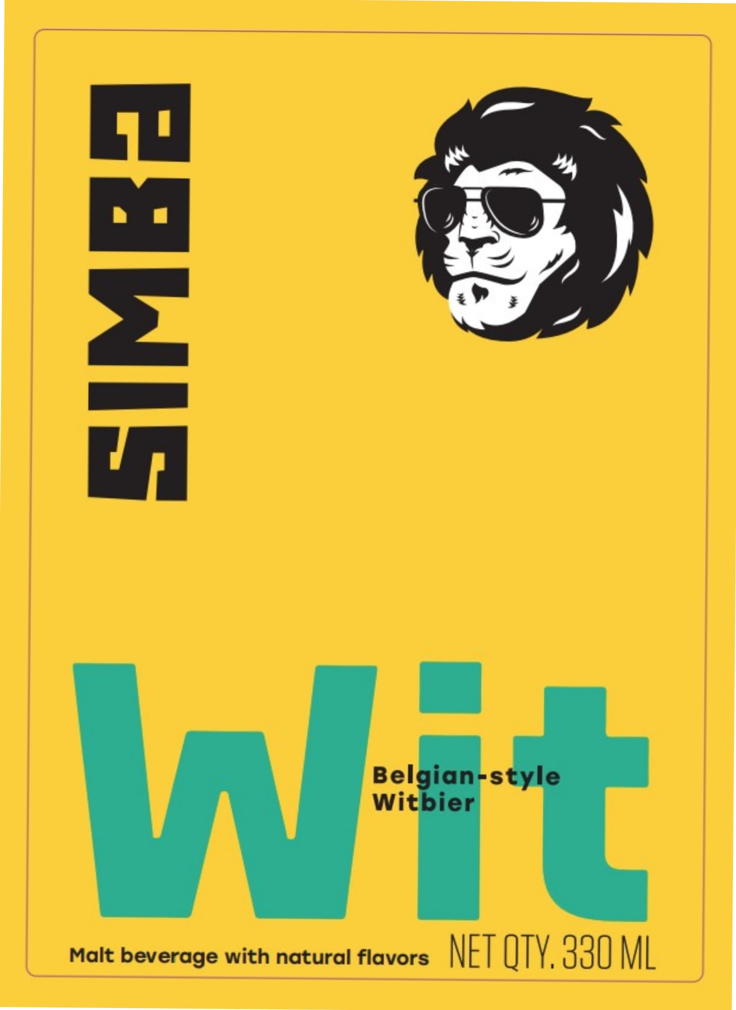 Witbier by Simba - beer label