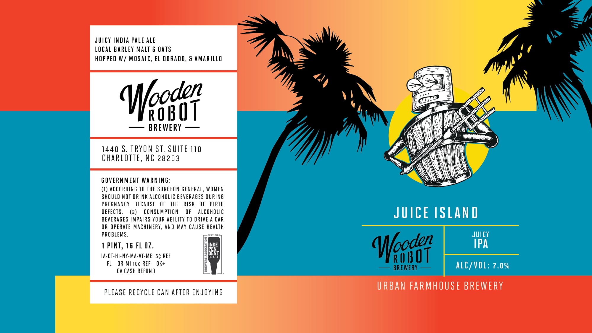 Juice Island by Wooden Robot Brewery - beer label