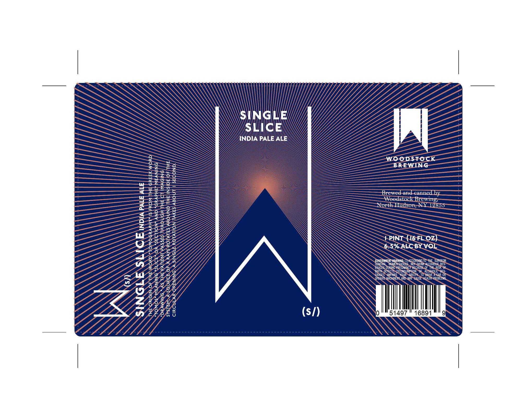 Single Slice by Woodstock Brewing - beer label