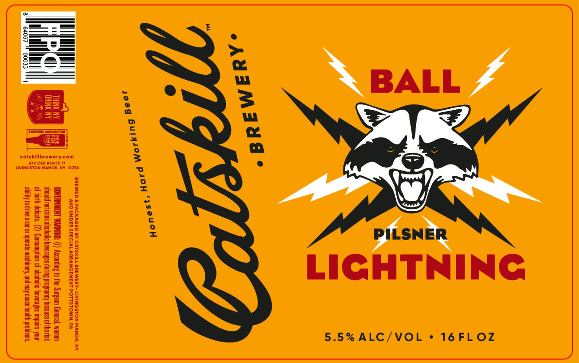 Workingmans’ Reprieve by Catskill Brewery - beer label