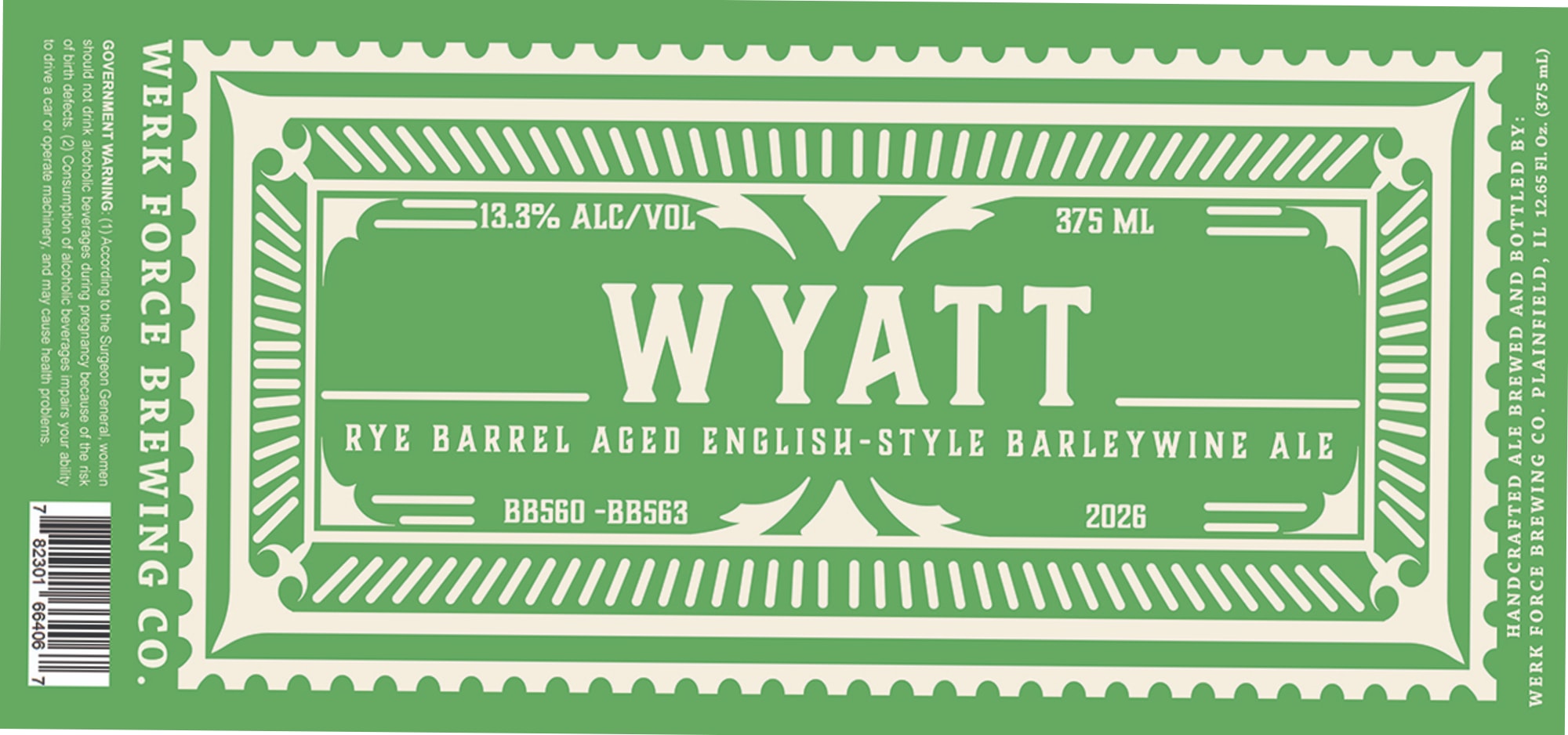 Wyatt by Werk Force Brewing - beer label