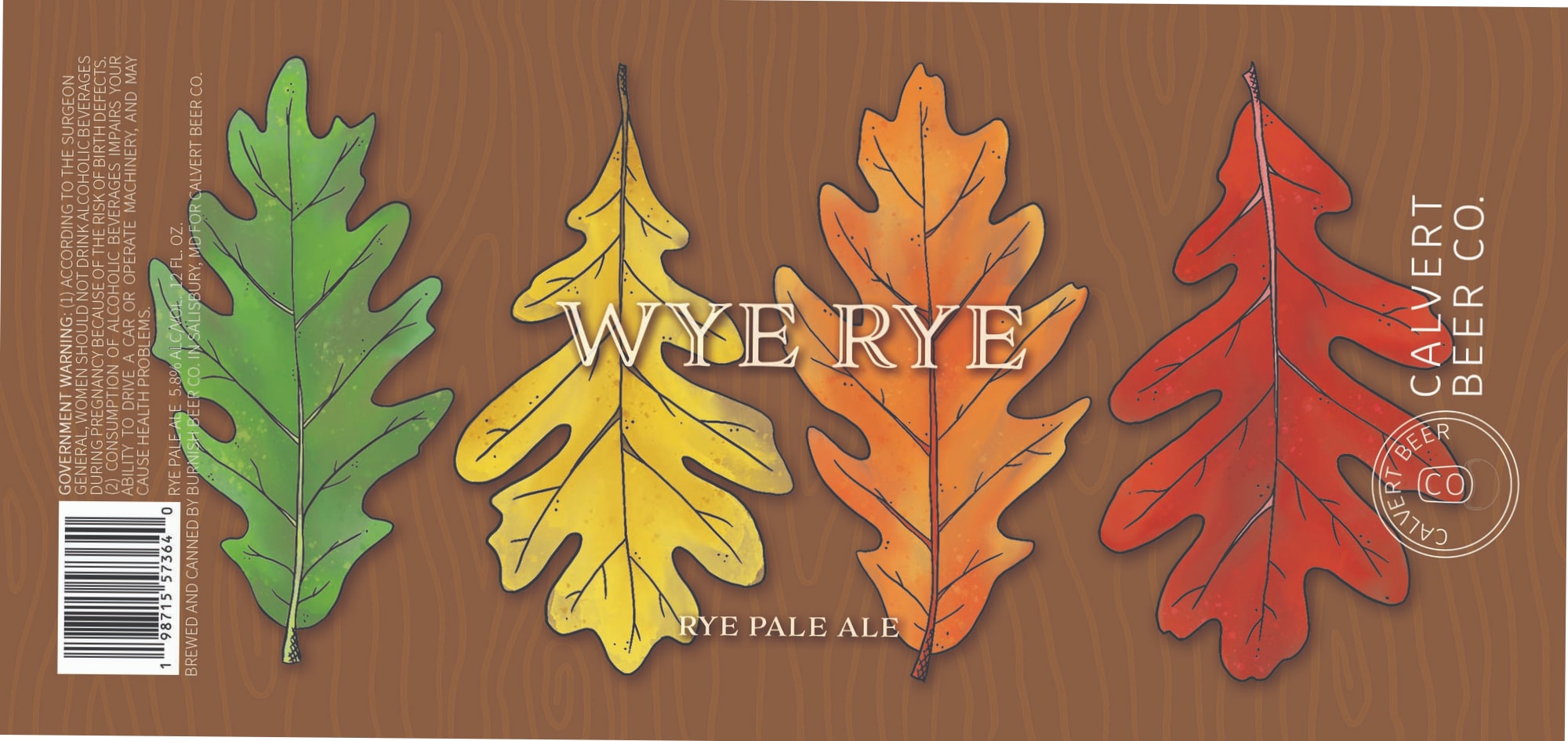 Wye Rye by Calvert Beer Co. - beer label