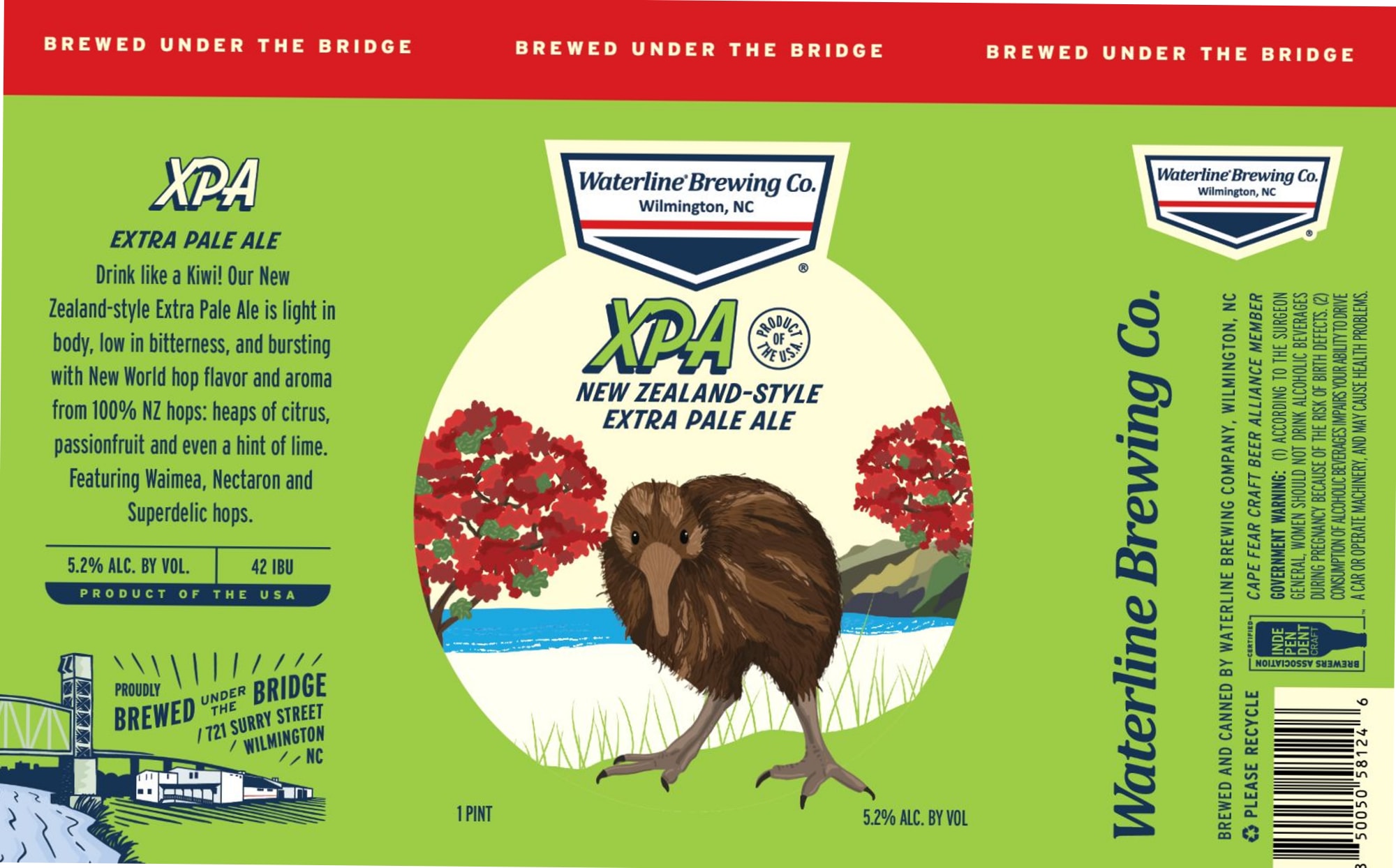 XPA by Waterline Brewing Co. - beer label
