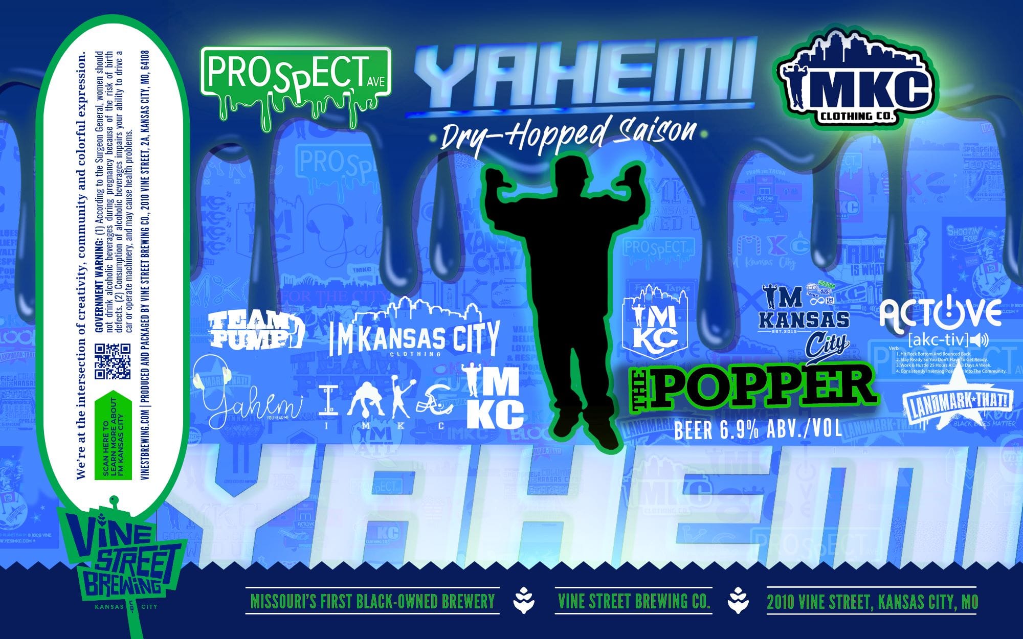 Yahmeli by Vine Street Brewing - beer label