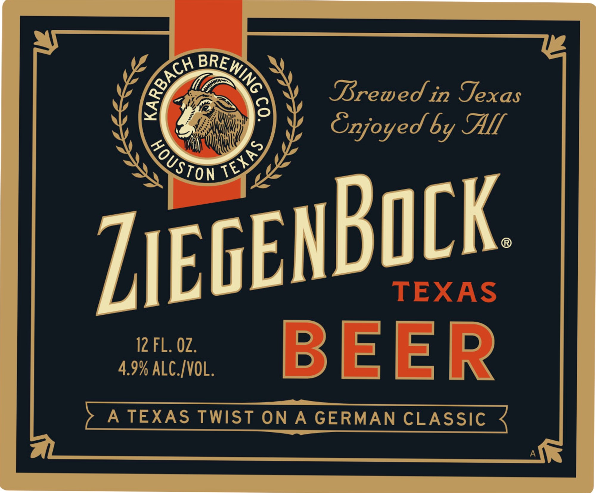 ZiegenBock by Karbach Brewing Co. - beer label