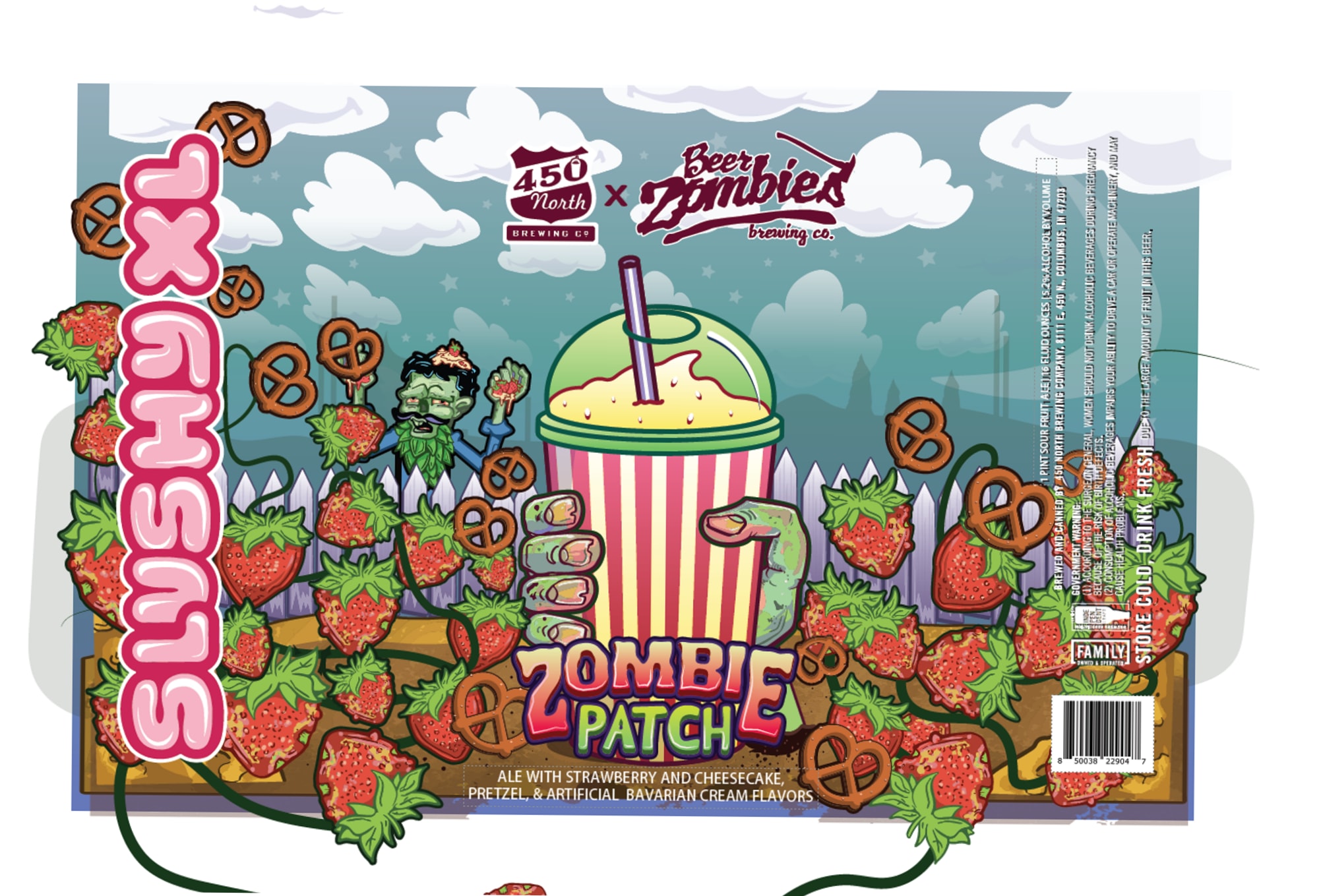 Zombie Patch by 450 North Brewing Co. x Beer Zombies - beer label